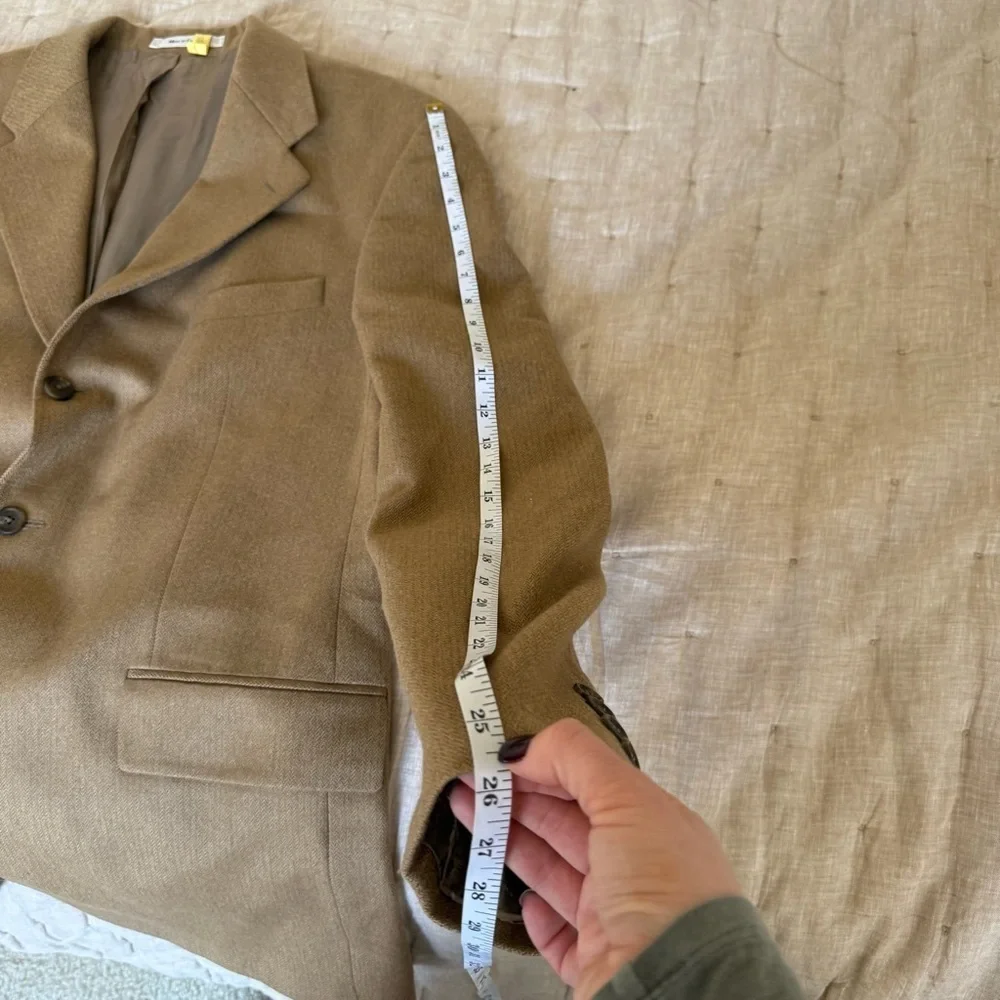 Vintage Polo Ralph Lauren Blazer Mens 44L Wool Camel color
